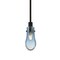 Besa Lighting Wish Stem Pendant, Blue/Clear, Black Finish, 1x40W Incandescent 1TT-WISHBL-BK - alternate 1